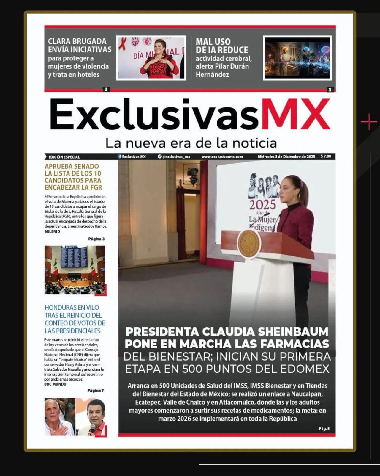 Portada MX 3 Diciembre