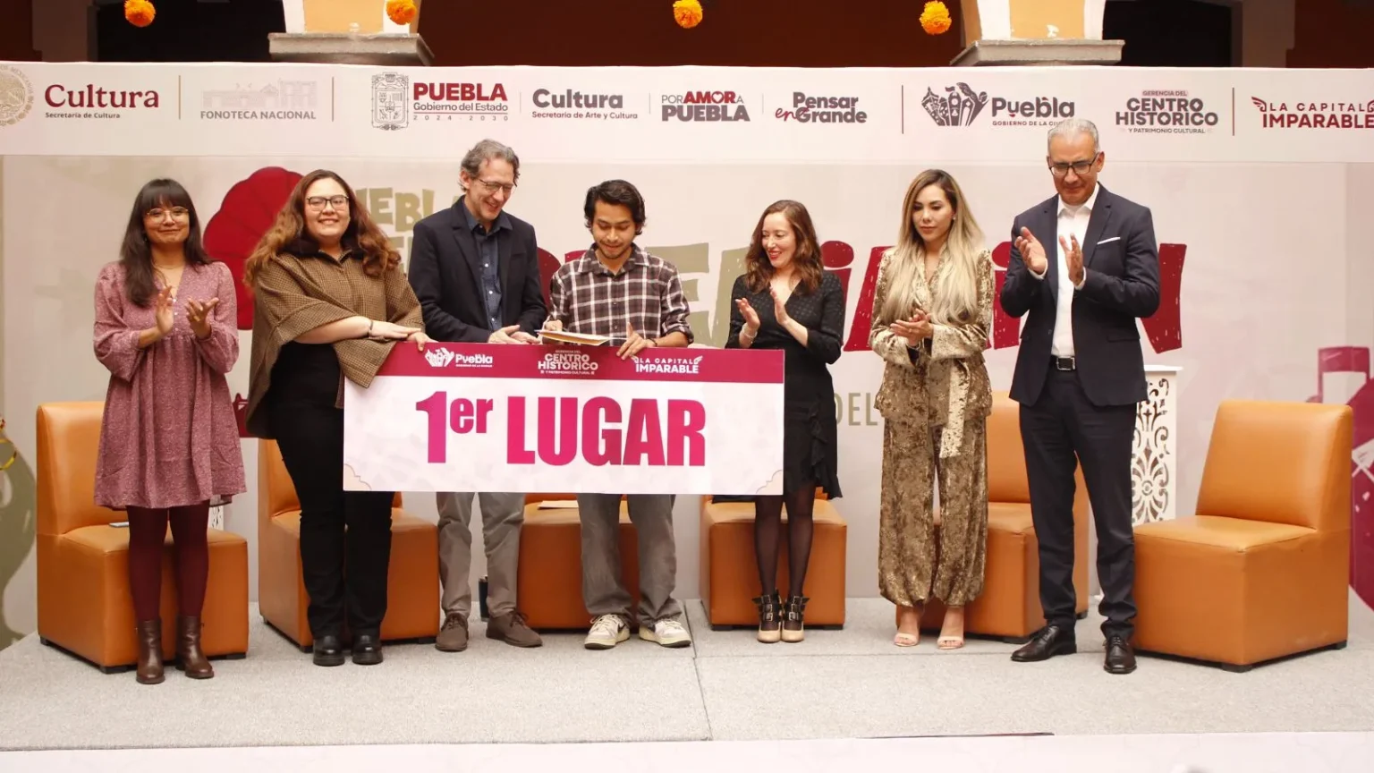 Premian a las y los ganadores del concurso “Puebla Suena Postales Sonoras del Centro Histórico”