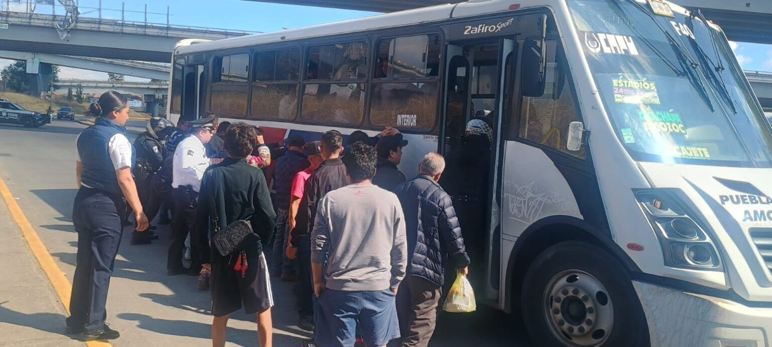 Amozoc refuerza la seguridad en el transporte público