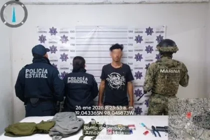 En Amozoc detienen a asaltante de tienda de conveniencia