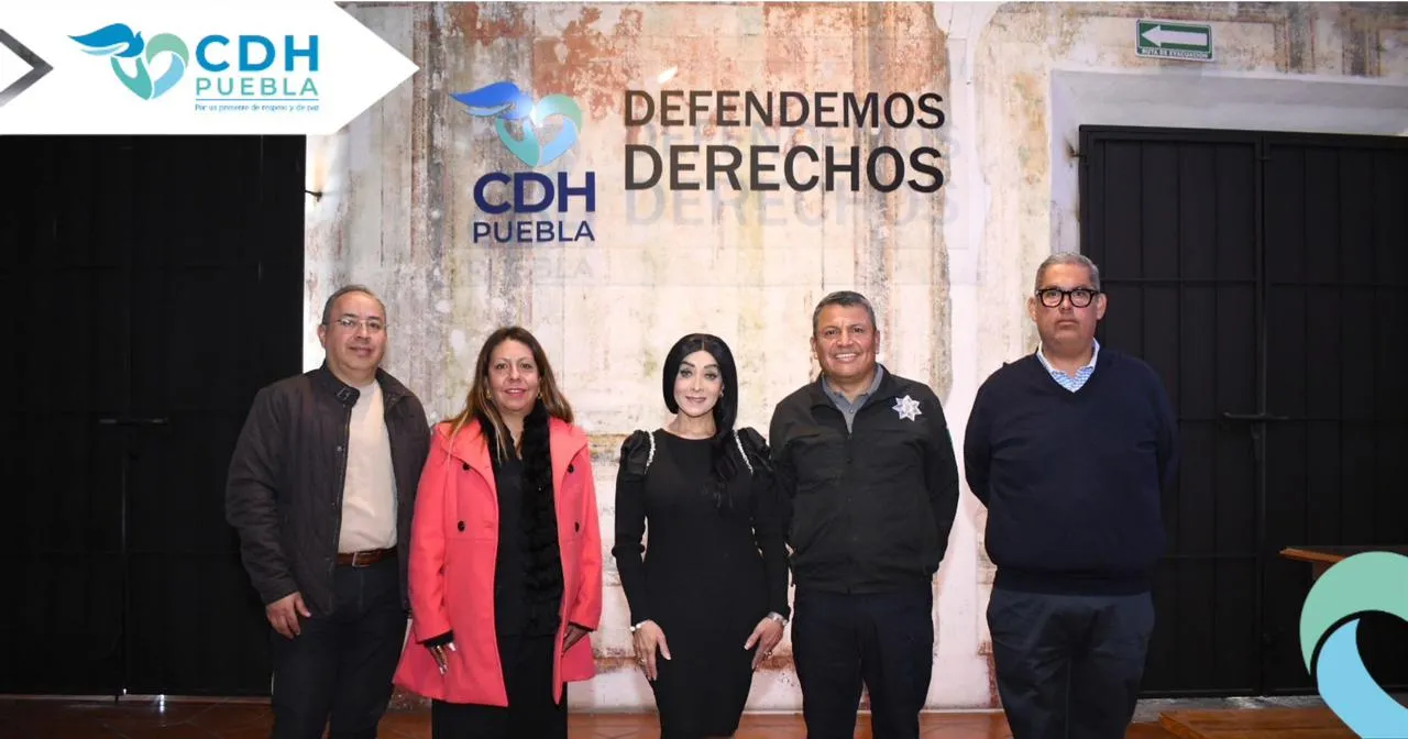 Fortalece CDH Puebla y la SSP colaboración interinstitucional