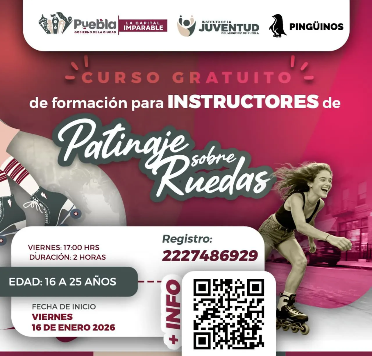 Impulsa Pepe Chedraui curso para instructores de patinaje