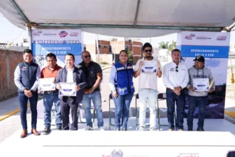 Lupita Cuautle entrega otra calle rehabilitada