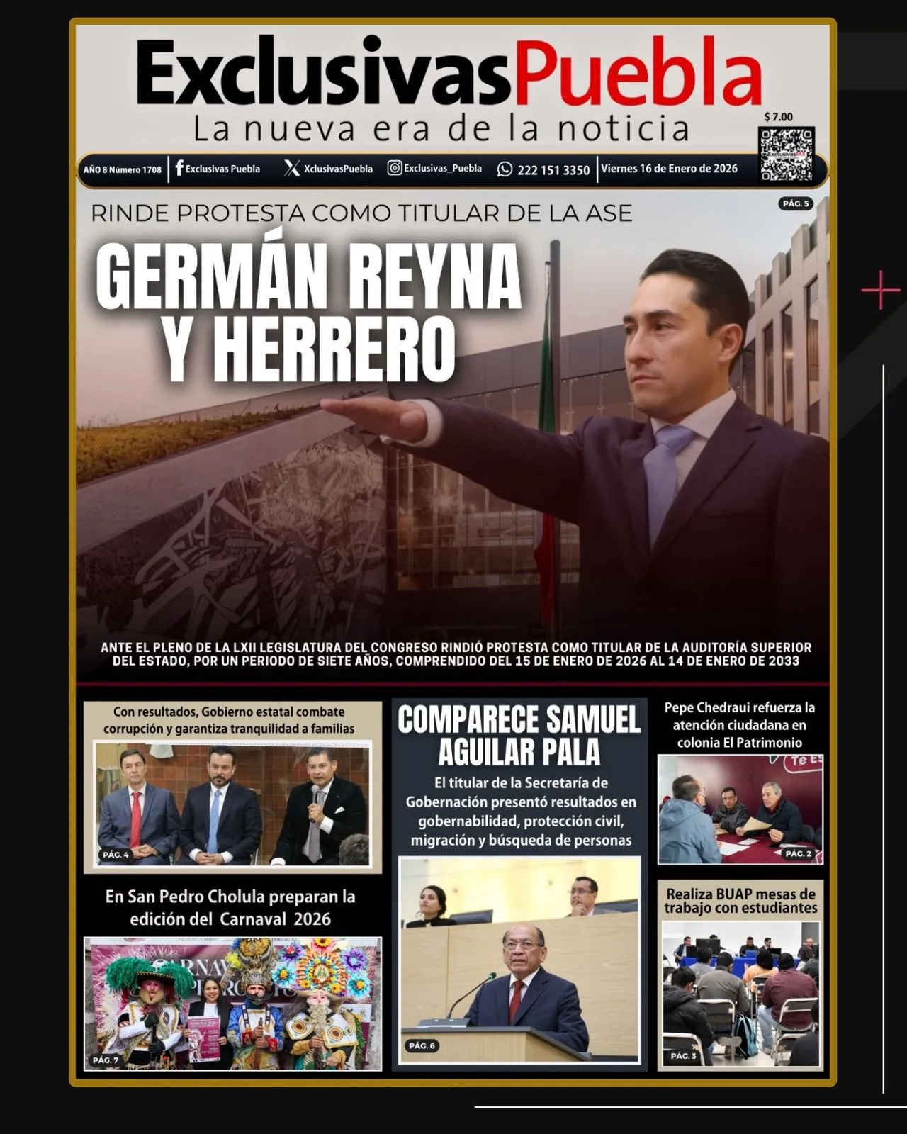 PORTADA PUEBLA 16 ENERO