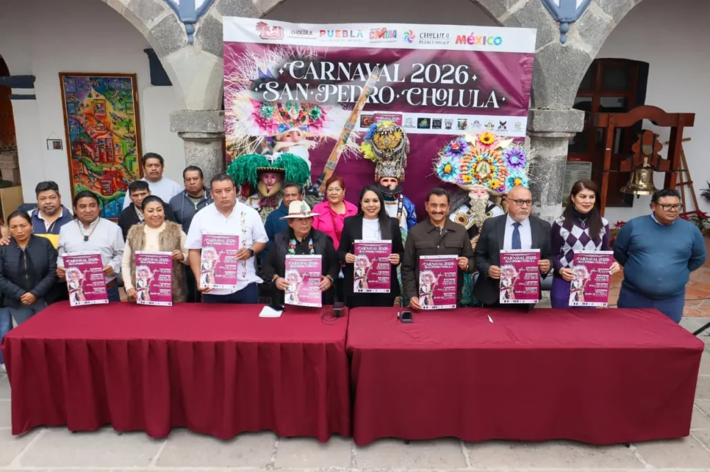 San Pedro Cholula preparan el Carnaval 2026