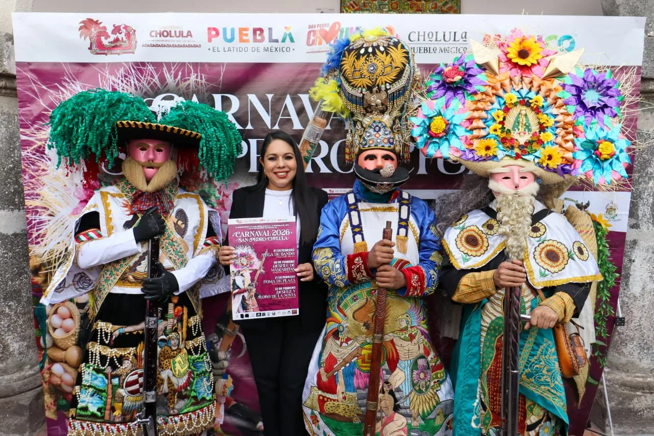 San Pedro Cholula preparan el Carnaval 2026