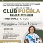 Se aperturan los Talleres de Fútbol Club Puebla, Curso de Invierno, en Amozoc