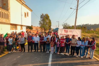 Tonantzin Fernández entrega pavimentación