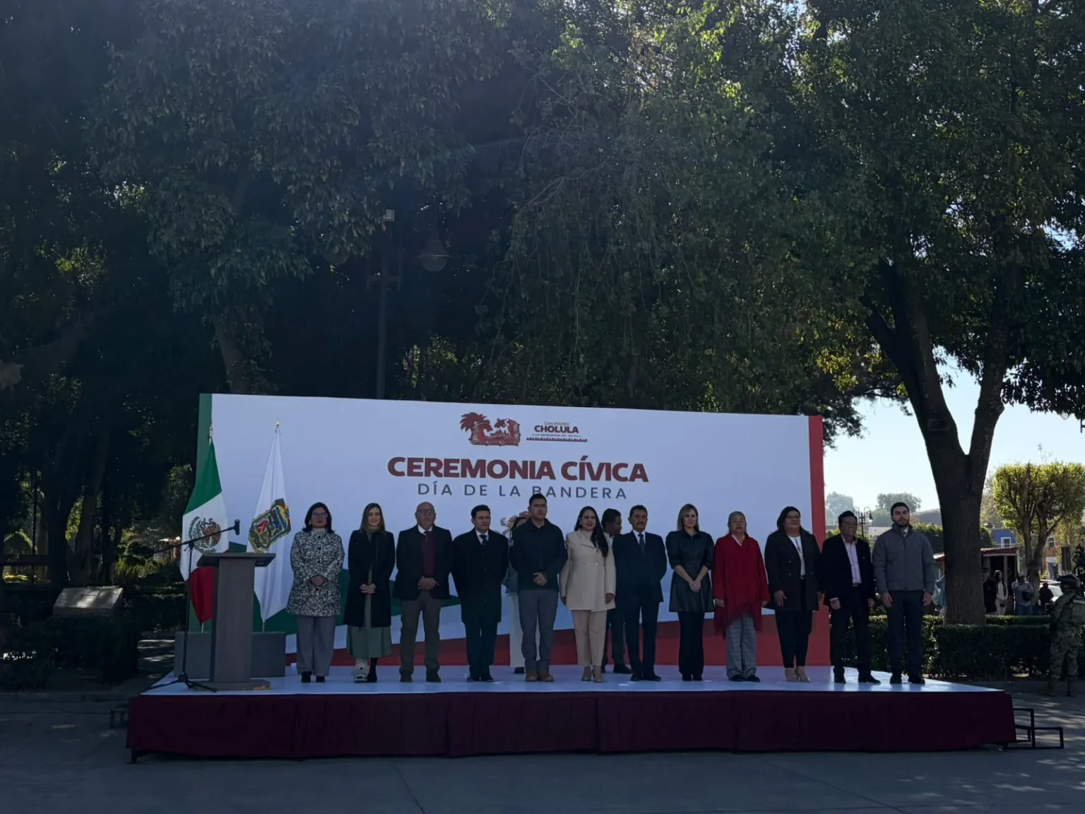Día de la Bandera en San Pedro Cholula refuerza identidad y compromiso cívico