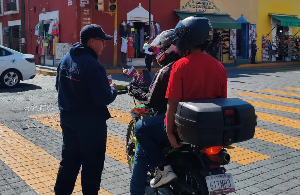 Gobierno San Pedro Cholula y la SSC municipal refuerzan la prevención vial