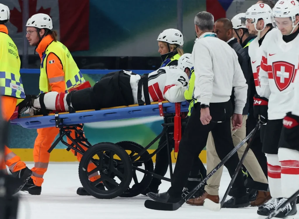 Grave lesión de Kevin Fiala operado tras brutal choque en Milano-Cortina 2026