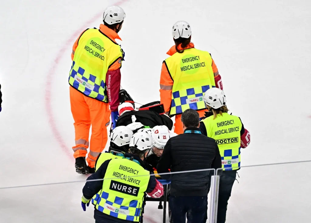 Grave lesión de Kevin Fiala operado tras brutal choque en Milano-Cortina 2026