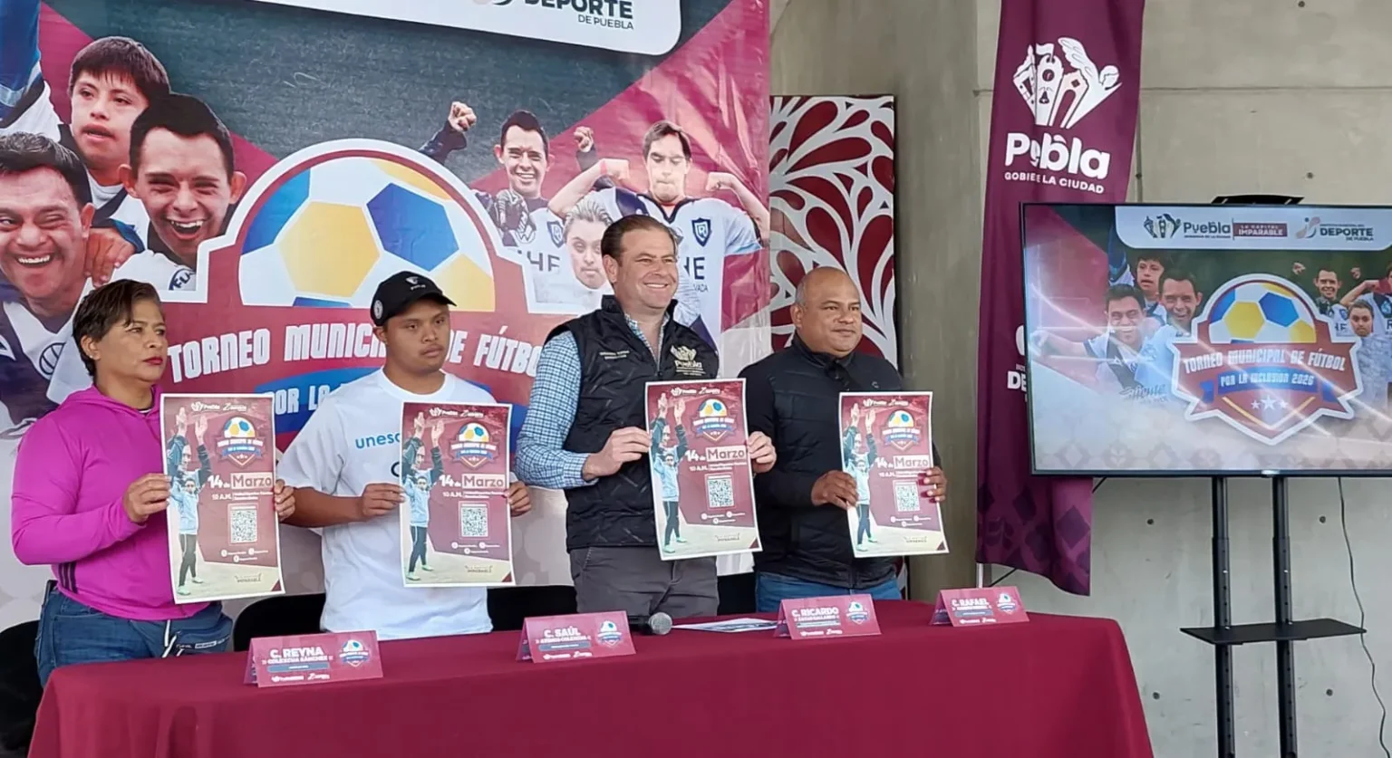IMDP presenta Torneo municipal de fútbol por la inclusión 2026