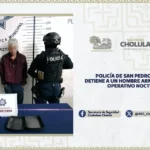 Policía de San Pedro Cholula detiene a un hombre