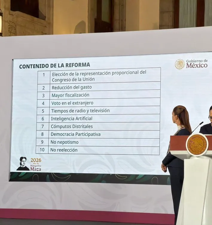 Presidenta Claudia Sheinbaum presenta iniciativa de Reforma Electoral