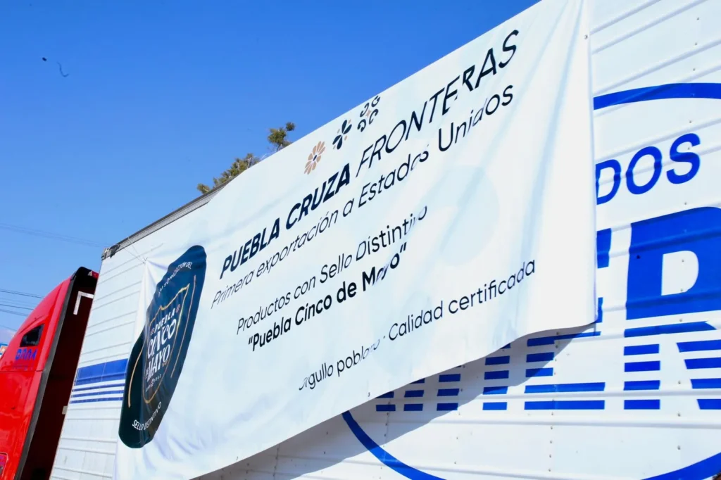 Puebla exporta a Estados Unidos 38 toneladas de productos Marca Cinco de Mayo