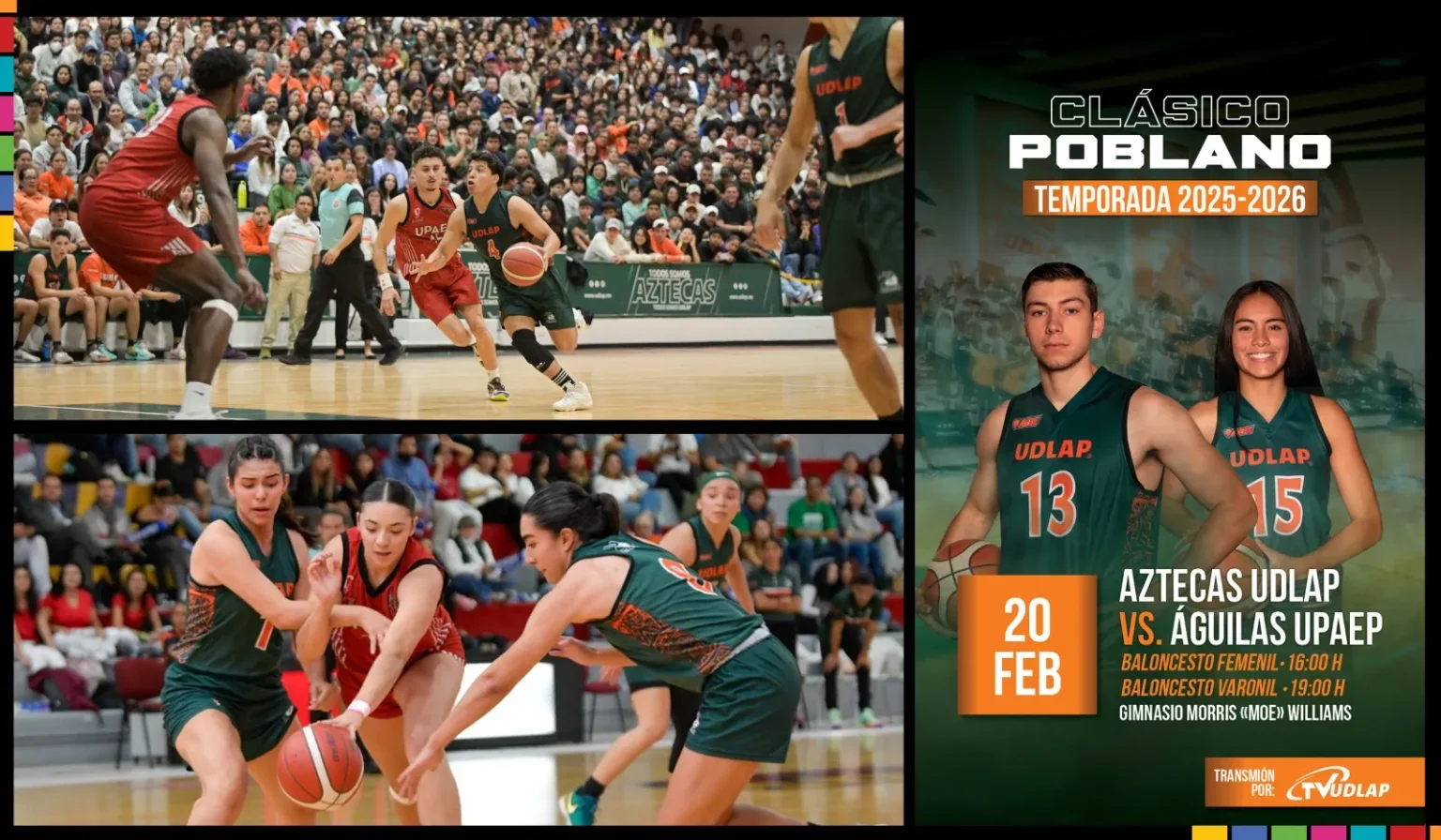 Regresa el Clásico Universitario de Baloncesto con doble jornada