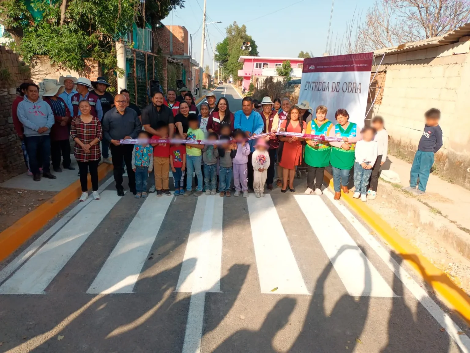 Tonantzin Fernández entrega pavimentación de la calle 4 norte