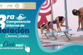 Ariadna Ayala impulsa la tercera competencia interna de natación en Atlixco