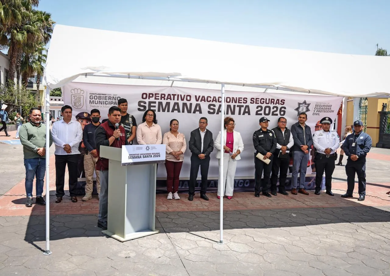 Gobierno Municipal de Cuautlancingo despliega operativo “Semana Santa 2026”.