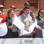 Inicia Omar Muñoz construcción de una cancha más en Cuautlancingo