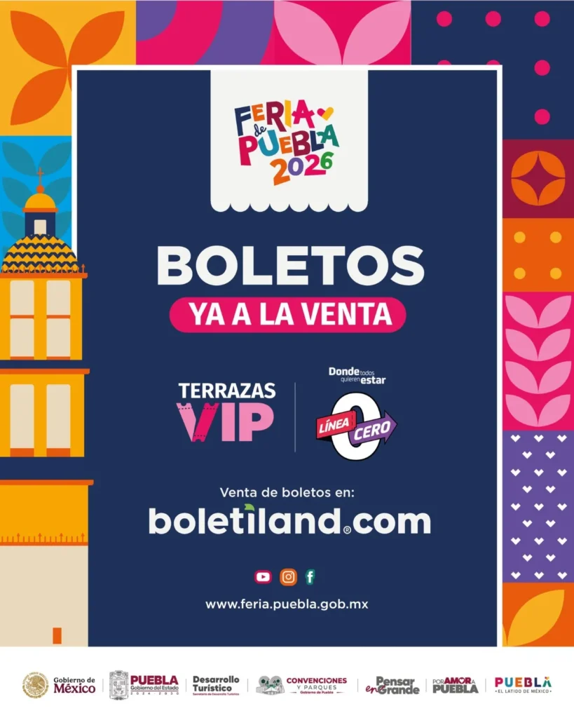 Inicia venta de boletos VIP del Teatro del Pueblo de la Feria de Puebla 2026 para Línea Cero y terrazas