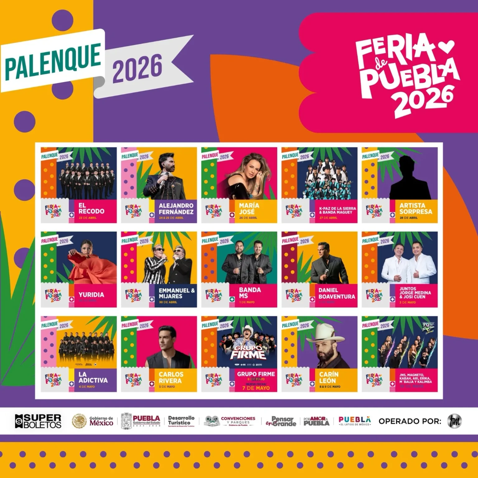 Inicia venta de boletos VIP del Teatro del Pueblo de la Feria de Puebla 2026 para Línea Cero y terrazas