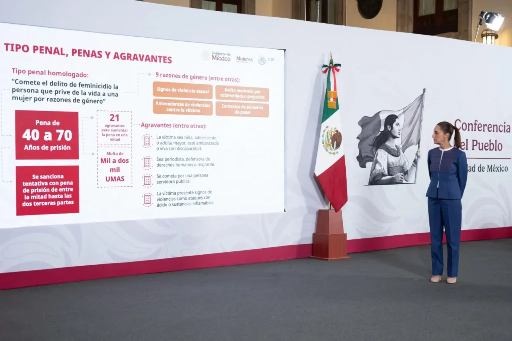 Ley General contra el Feminicidio El plan de Sheinbaum para unificar la justicia en México