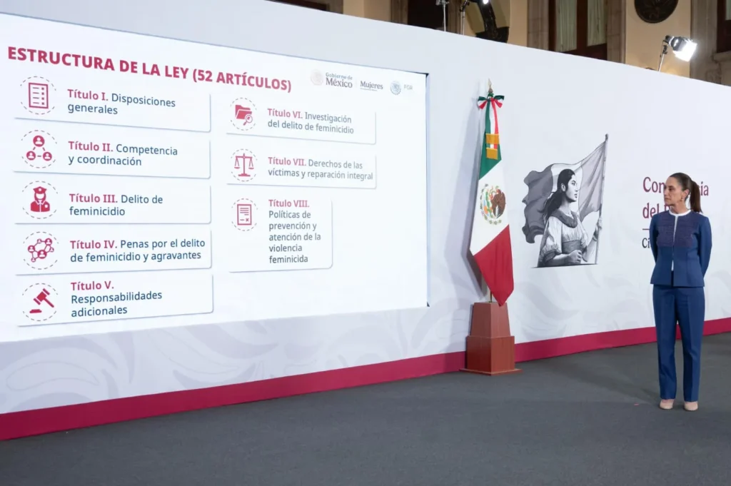 Ley General contra el Feminicidio El plan de Sheinbaum para unificar la justicia en México