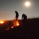 Protección Civil de San Pedro Cholula y corporaciones estatales controlan incendio en el Cerro Zapotecas