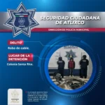 Secretaría de Seguridad Ciudadana de Atlixco detiene a joven por robo de cable en Santa Rita