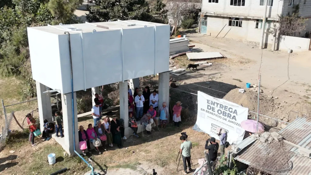 Severiano de la Rosa realiza obras de agua potable
