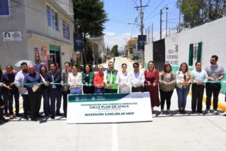 Alcalde Juan Manuel Alonso inaugura calle Plan de Ayala en Tepatlaxco y fortalece la transformación de Texmelucan