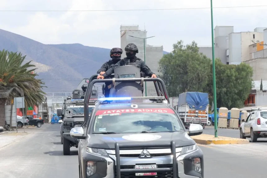 Despliegan operativo de seguridad coordinado en la carretera federal Puebla-Tehuacán