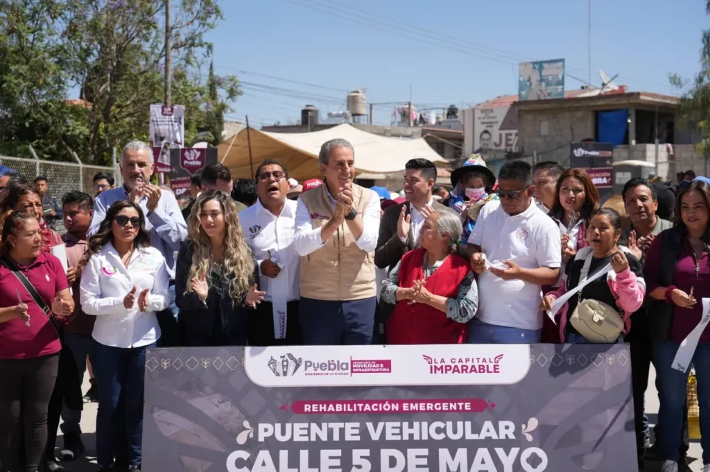 Inaugura Pepe Chedraui rehabilitación de Puente Vehicular en San Pablo Xochimehuacan