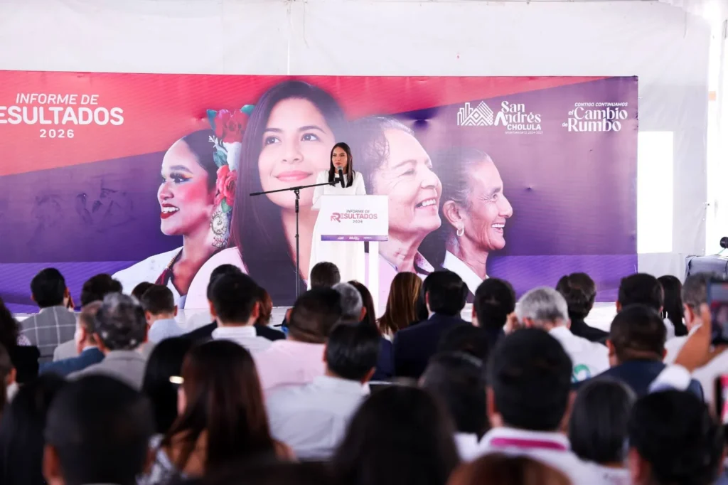 Lupita Cuautle presenta segundo informe trimestral con avances en seguridad, bienestar y desarrollo en San Andrés Cholula
