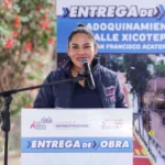 Mejora Lupita Cuautle espacios públicos con entrega de obra en San Francisco Acatepec
