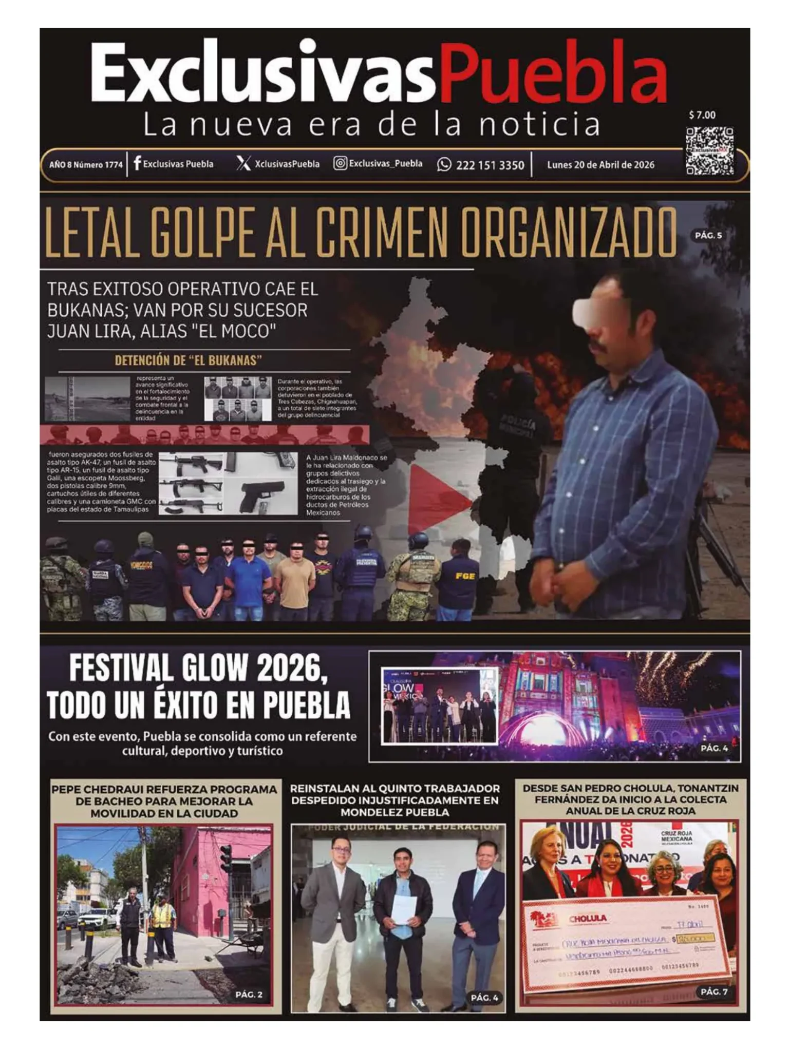 PORTADA PUEBLA 20 ABRIL