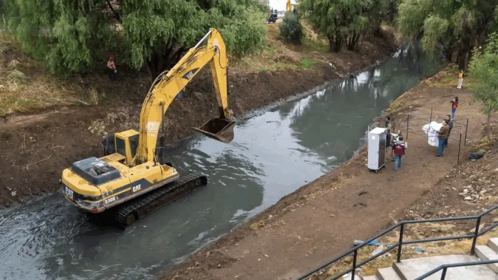 Rescate del río Atoyac avanza con inversión de 211 millones y obras de saneamiento en Puebla