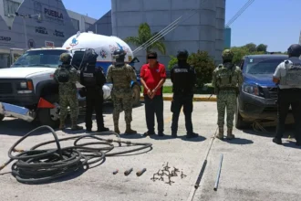 SSP de Puebla detiene a un hombre con más de 4 mil litros de gas LP ilegal