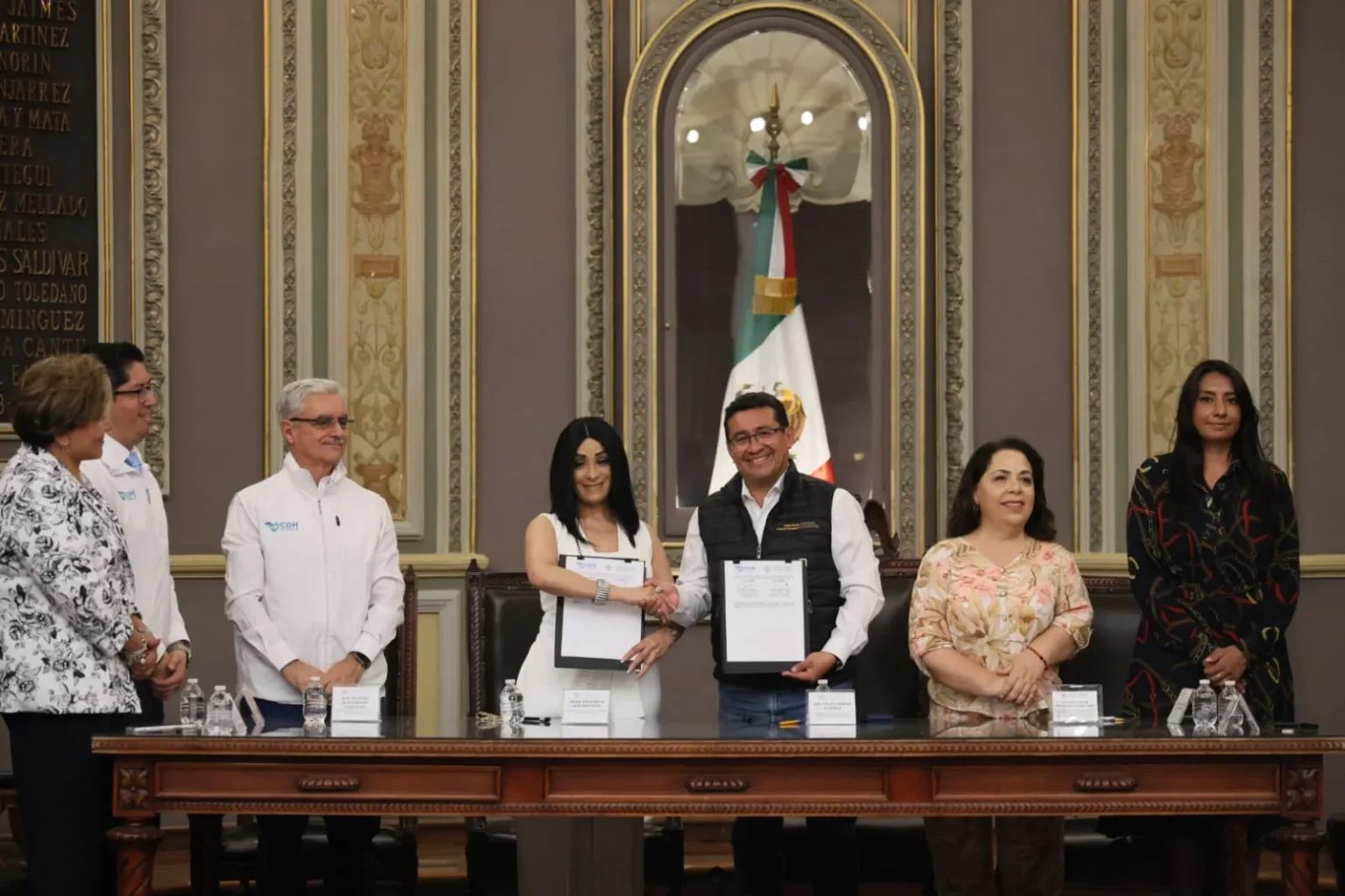Signan Congreso del Estado y la CDH Puebla Convenio de Colaboración