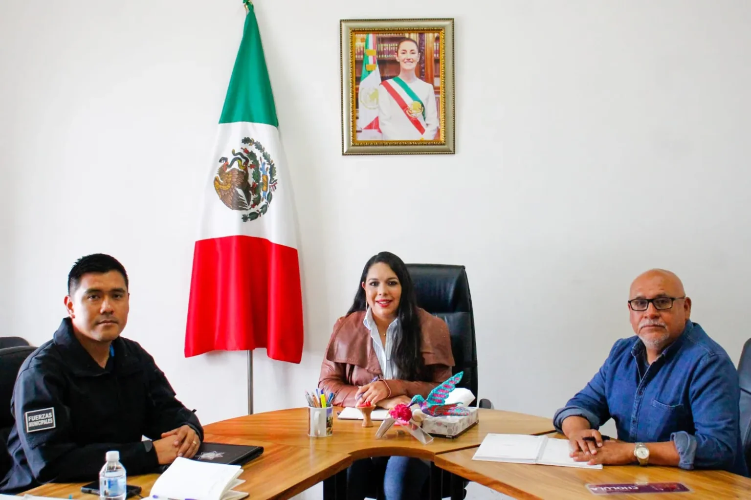 Tonantzin Fernández Mesa de Seguridad en el marco de Semana Santa