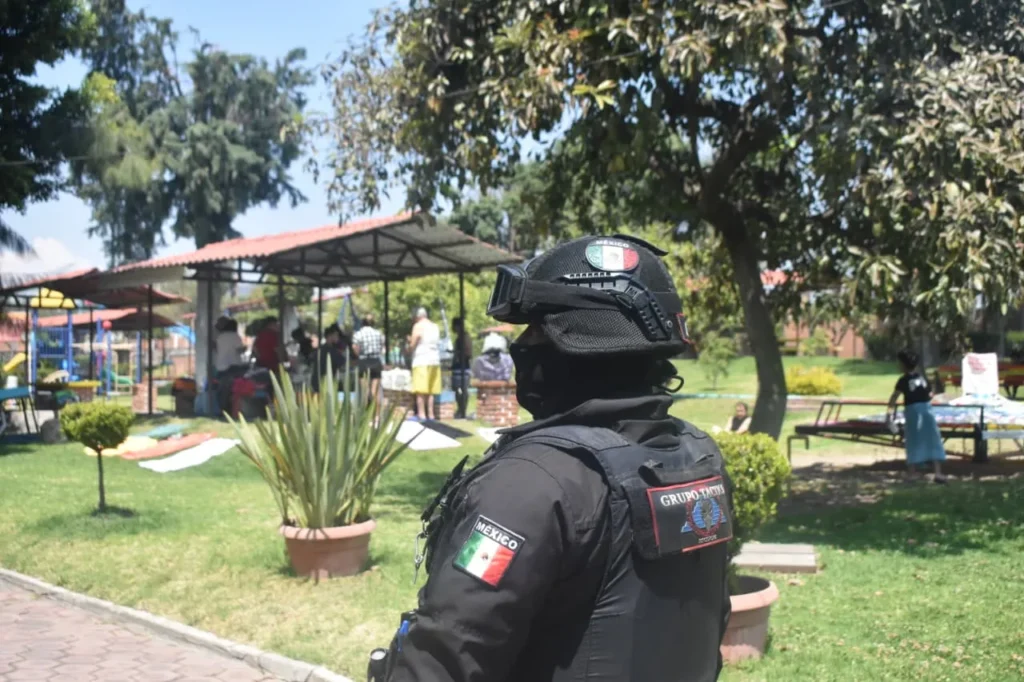 Tonantzin Fernández Mesa de Seguridad en el marco de Semana Santa