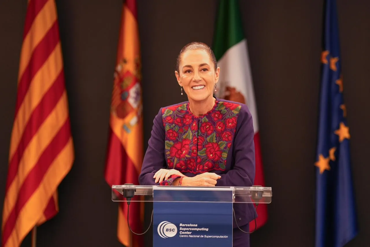 gira en Barcelona de la presidenta Claudia Sheinbaum