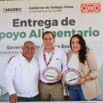 Apoya Gobierno de Amozoc y OXXO a familias vulnerables con 500 despensas
