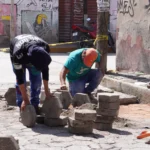 Continúan las mejoras en calles de Amozoc