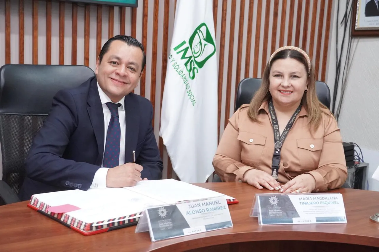 Firman IMSS Puebla y Ayuntamiento de San Martín Texmelucan donación de predio