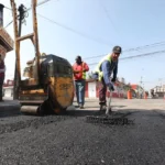 Gobierno de Pepe Chedraui da seguimiento a labores de bacheo en El Patrimonio