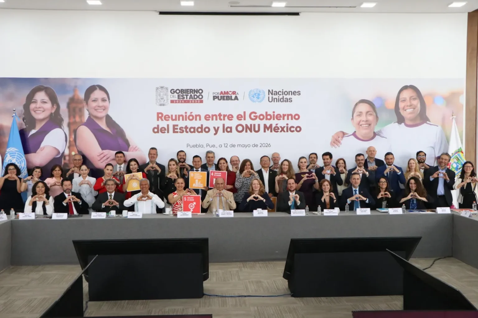 Gobierno de Puebla consolida cooperación con ONU México en materia de equidad