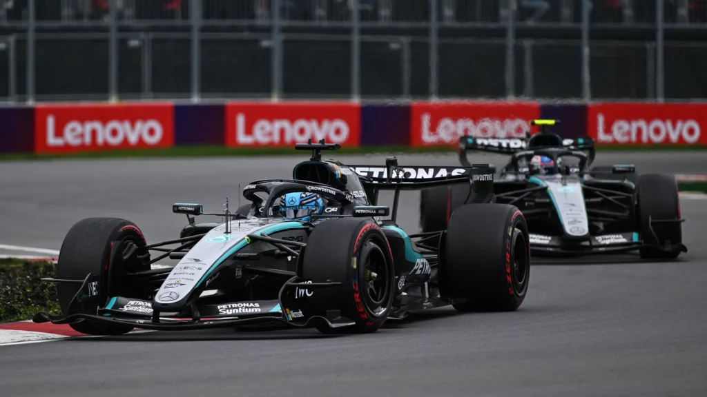 Gran Premio de Canadá George Russell y Checo Pérez abandonaron la carrera